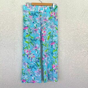 Lilly Pulitzer Bal Harbour Palazzo coastal Pants Bali  size S
